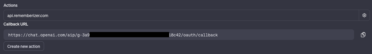 rememberizer app callback url
